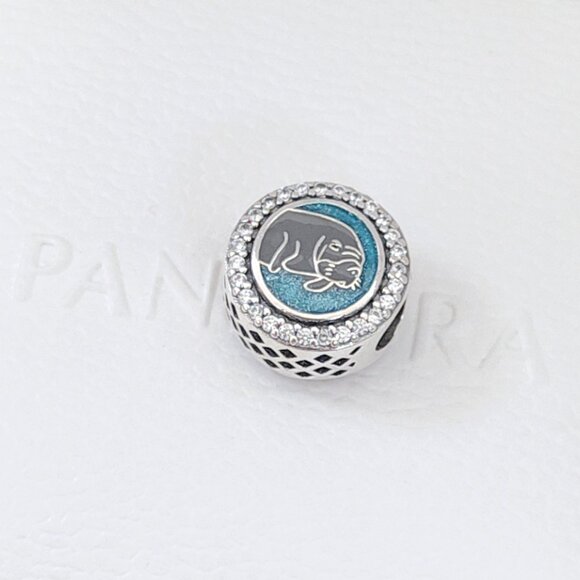 Pandora Florida Manatee Exclusive Bead Charm Travel Vacation S925 Silver - Picture 4 of 8